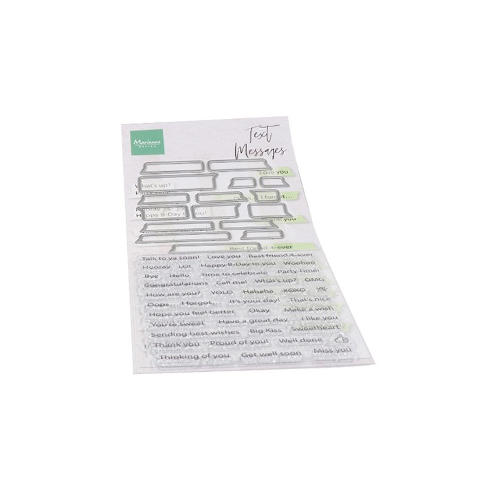 (CS1060)Clear stamp Text messages