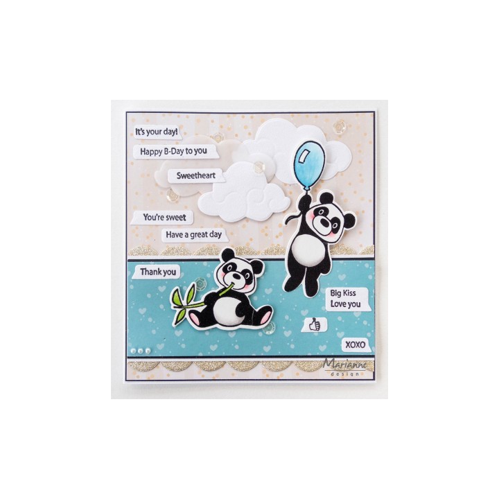 (CS1060)Clear stamp Text messages