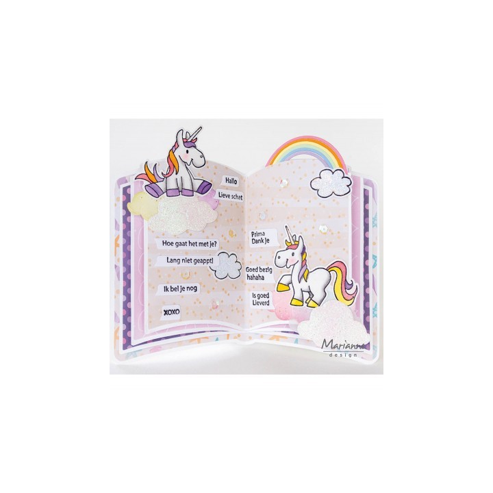 (ec0180)Clear Stamp Eline's Animals - Unicorns