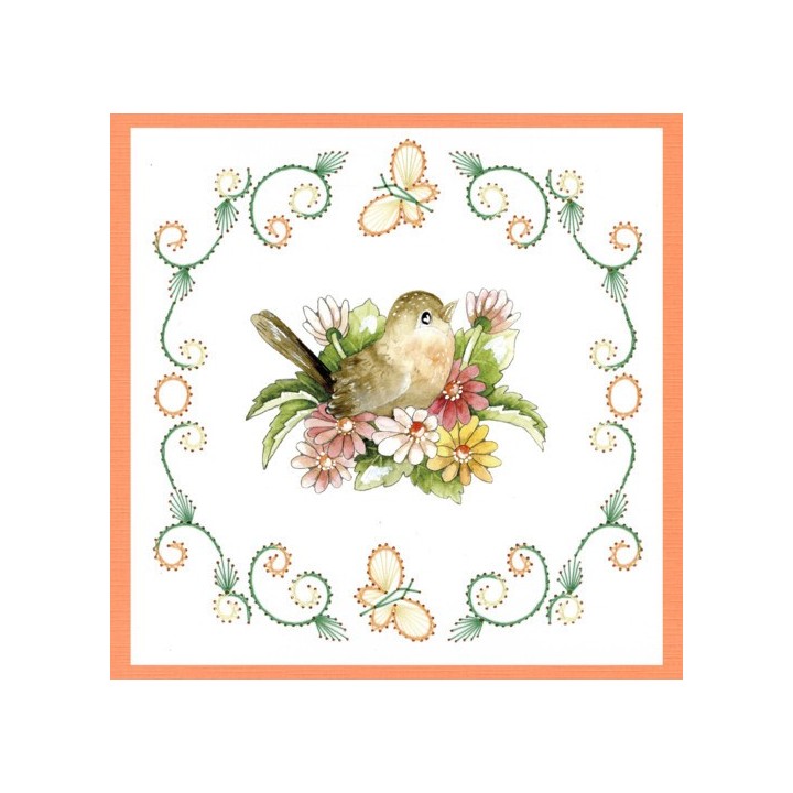 (STDO132)Stitch and Do 132 - Precious Marieke - Delicate Flowers - Birds