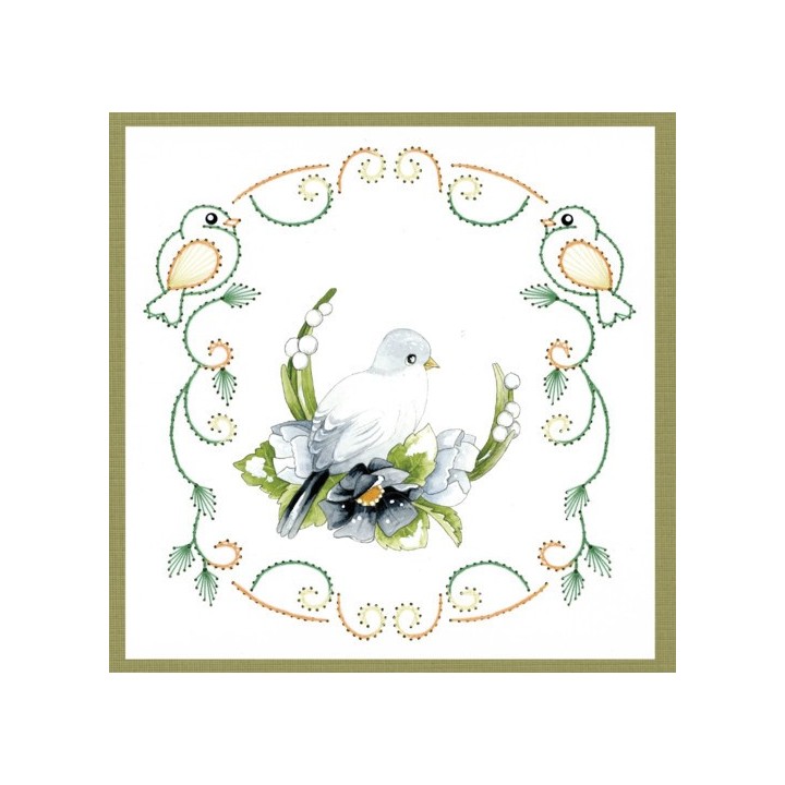 (STDO132)Stitch and Do 132 - Precious Marieke - Delicate Flowers - Birds