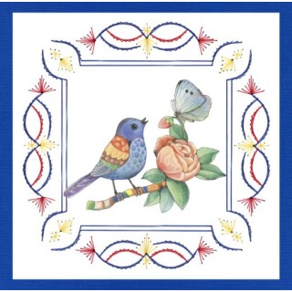 (STDO133)Stitch and Do 133 - Jeanine's Art - Blue Birds