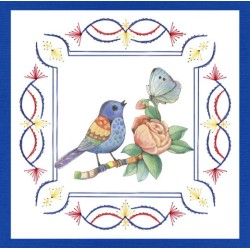 (STDO133)Stitch and Do 133 - Jeanine's Art - Blue Birds