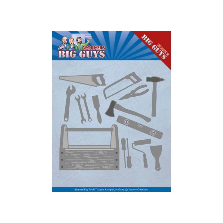 (YCD10203)Dies - Yvonne Creations - Workers - Handyman Tools