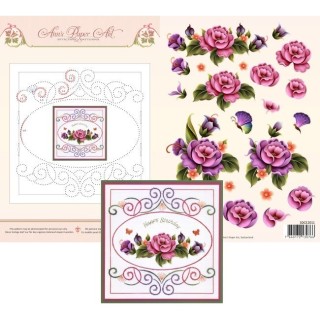 (3DCE2011)3D Card Embroidery Sheet 11 Garden Enchanted