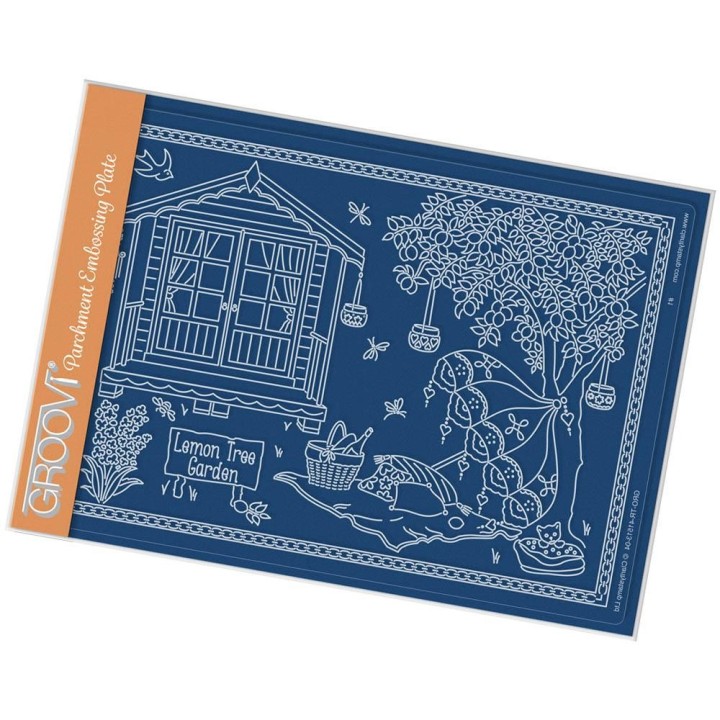 (GRO-TR-41513-04)Groovi Plate A5 LINDA WILLIAMS' IN THE GARDEN - LEMON TREE GARDEN
