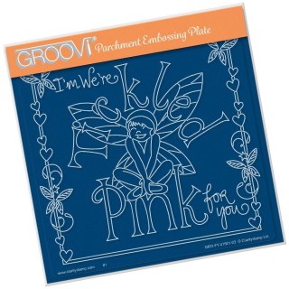 (GRO-FY-41501-03)Groovi Plate A5 MEL'S TICKLED PINK
