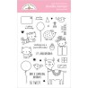 (6648)Doodlebug Design Party Animals - Girl Doodle Stamps
