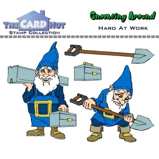 (GAHAW)The Card Hut Hard at Work Clear Stamps