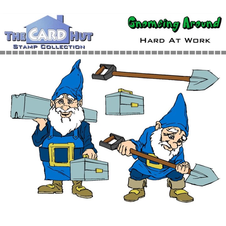 (GAHAW)The Card Hut Hard at Work Clear Stamps