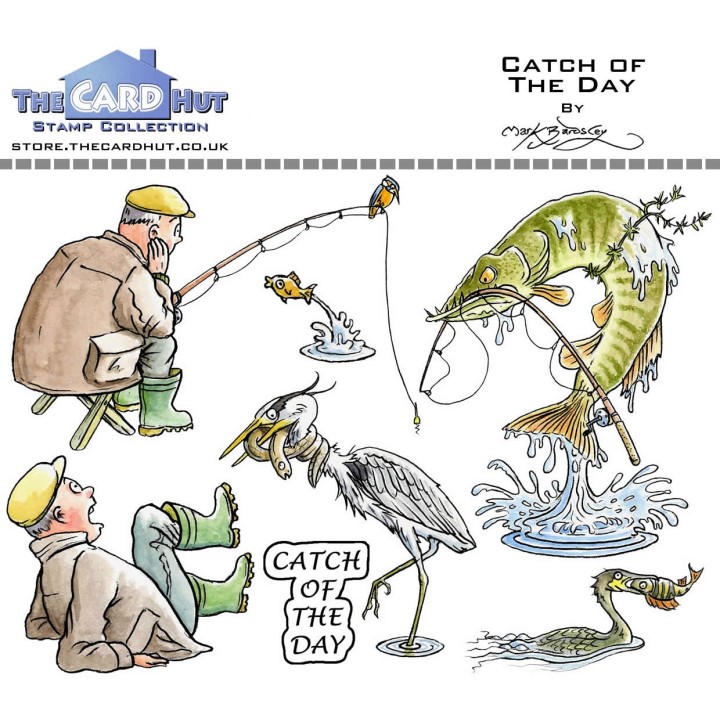 (MBOCOTD)The Card Hut Catch Of The Day Clear Stamps