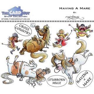 (MBPHAM)The Card Hut Having A Mare Clear Stamps