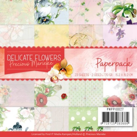 (PMPP10027)Paperpack - Precious Marieke Delicate Flowers