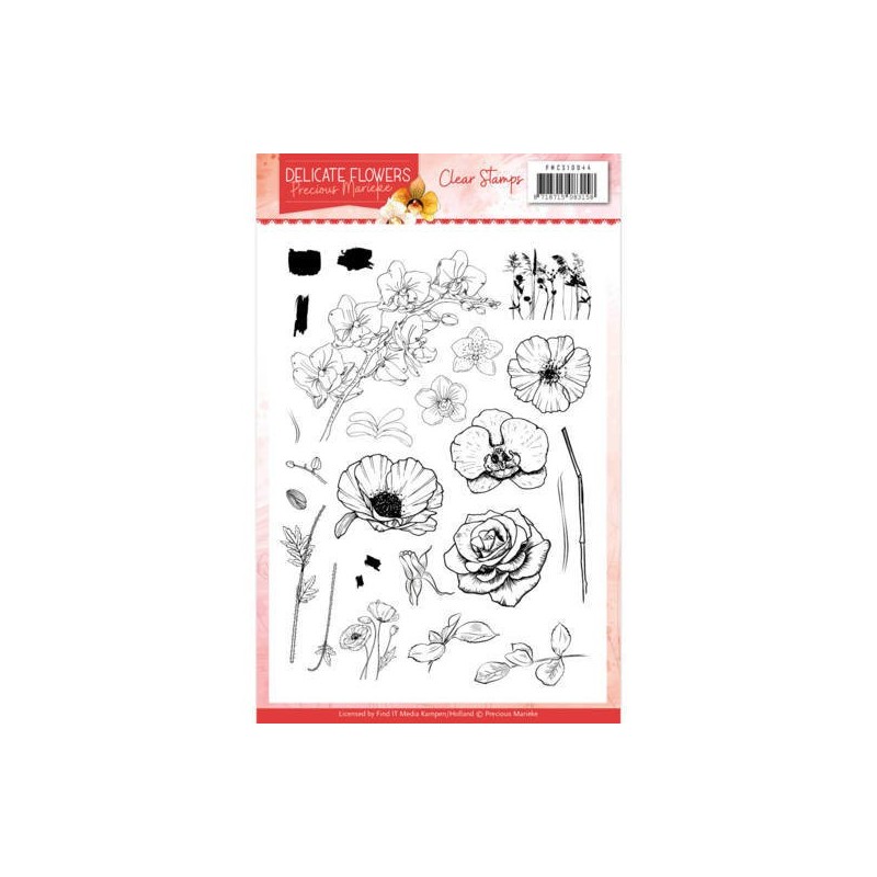 (PMCS10044)Clear Stamps - Precious Marieke Delicate Flowers