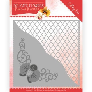 (PM10176)Dies - Precious Marieke Delicate Flowers - Delicate Square