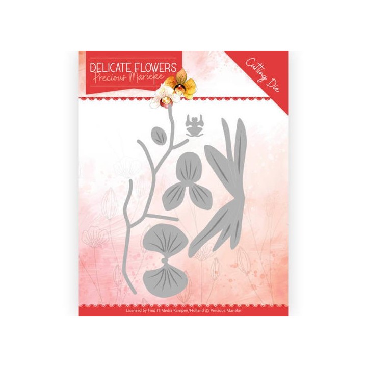 (PM10177)Dies - Precious Marieke Delicate Flowers - Build up Orchid