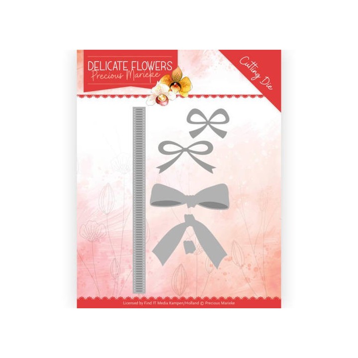 (PM10180)Dies - Precious Marieke Delicate Flowers - Delicate Bow