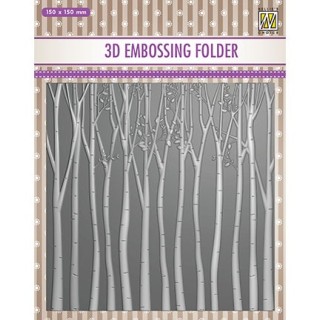 (EF3D013)Nellie's Choice Embossing folder Trees