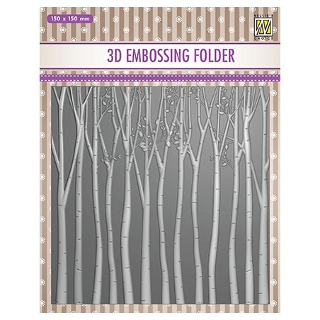 (EF3D013)Nellie's Choice Embossing folder Trees