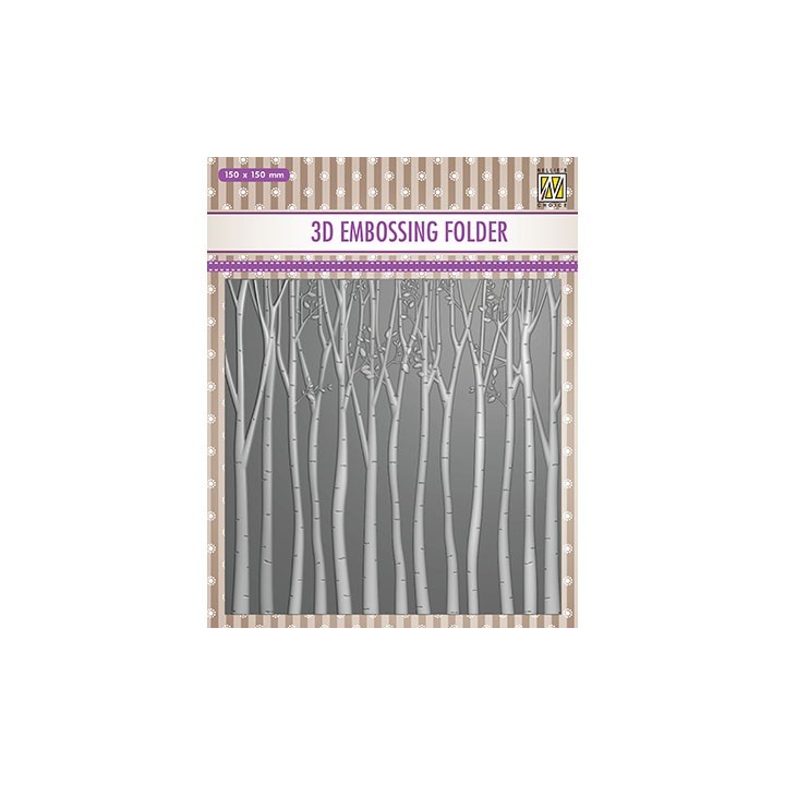 (EF3D013)Nellie's Choice Embossing folder Trees