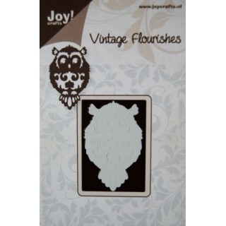 (6003/0018)Schablone Vintage Flourishes - eule