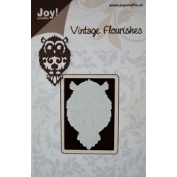 (6003/0018)Schablone Vintage Flourishes - eule