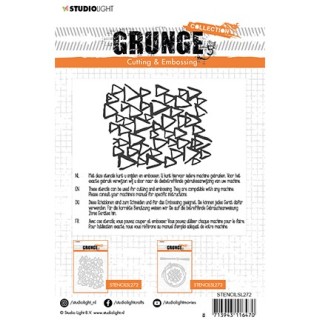 (STENCILSL272)Studio Light Cutting and Embossing Die, Grunge Collection 4.0, nr.272
