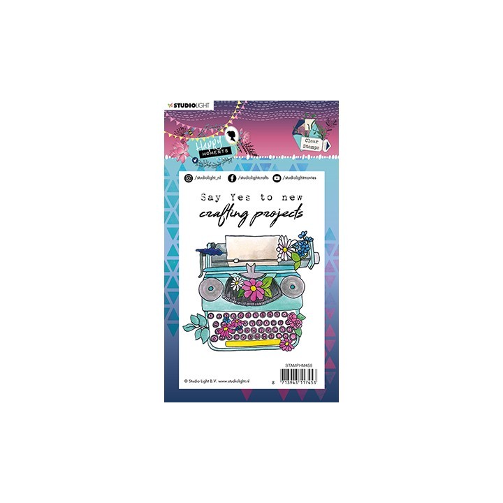 (STAMPHM458)Studio light Stamp Happy Moments nr.458