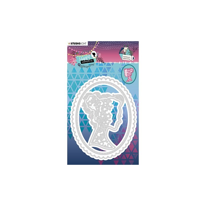 (STENCILHM290)Studio Light Cutting and Embossing Die Happy Moments nr.290