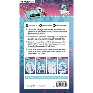 (STENCILHM290)Studio Light Cutting and Embossing Die Happy Moments nr.290