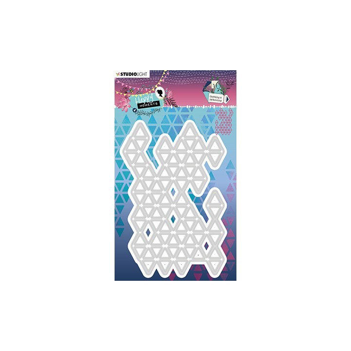 (STENCILHM292)Studio Light Cutting and Embossing Die Happy Moments nr.292