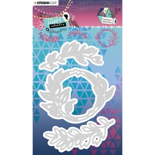 (STENCILHM293)Studio Light Cutting and Embossing Die Happy Moments nr.293
