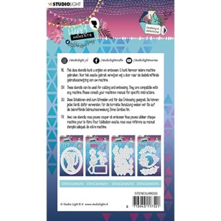 (STENCILHM293)Studio Light Cutting and Embossing Die Happy Moments nr.293