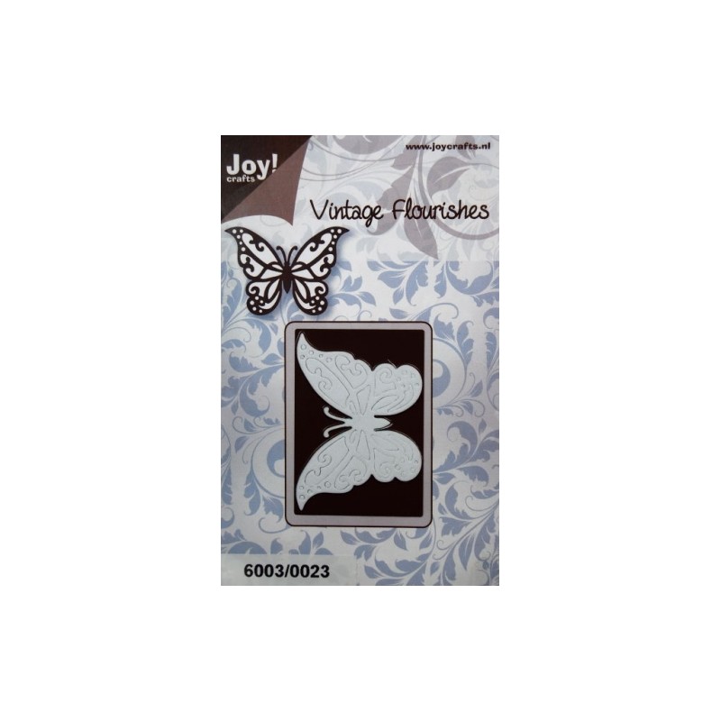 (6003/0023)Pochoir Vintage Flourishes - papillon