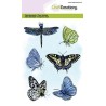 (1323)CraftEmotions clearstamps A6 - butterflies