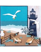 (LR0661)Creatables Gate Folding die - Light house