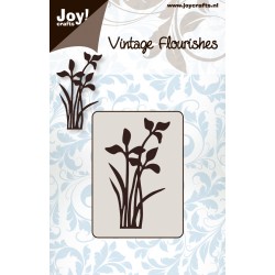 (6003/0029)stencil Vintage Flourishes - Flower/leaves nr. 1
