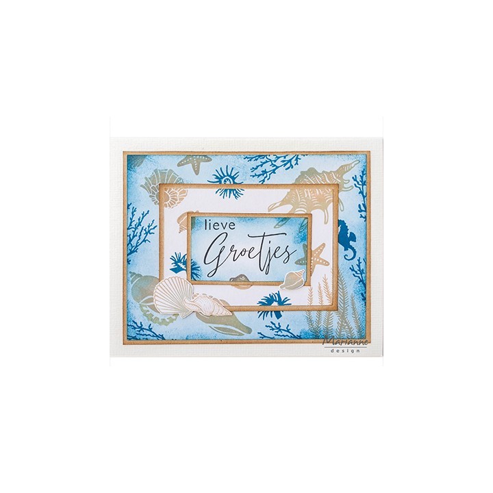 (CS1062)Clear stamp Colorfull Silhouette - Coral