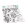 (CS1062)Clear stamp Colorfull Silhouette - Coral