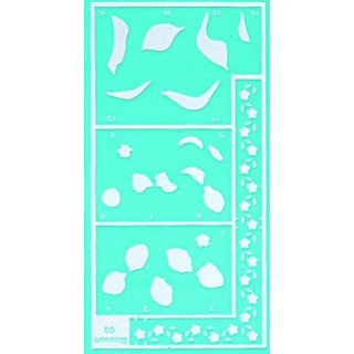 Pergamano sjabloon bloesem (33303)
