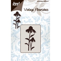 (6003/0030)Schablone Vintage Flourishes - Blumen/Blätter nr. 2