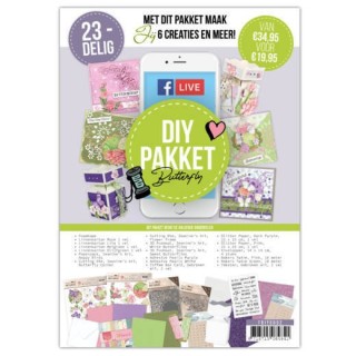 (FDIY0002)Facebook Live DIY Pakket - Butterfly