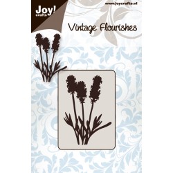 (6003/0031)stencil Vintage Flourishes - Flower/leaves nr. 3
