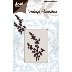 (6003/0032)stencil Vintage Flourishes - bloem/bladeren nr. 4