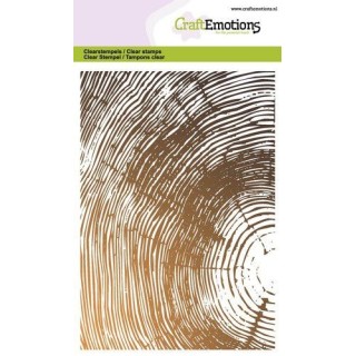 (1311)CraftEmotions clearstamps A6 - tree growth rings