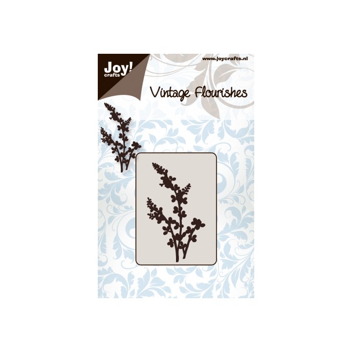 (6003/0032)stencil Vintage Flourishes - bloem/bladeren nr. 4