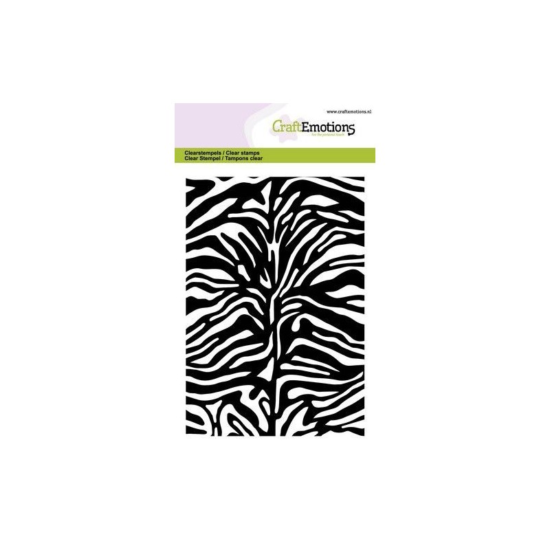 (1313)CraftEmotions clearstamps A6 - zebra print
