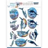 (SB10457)3D Push Out - Amy Design - Underwater World - Big Ocean Animals