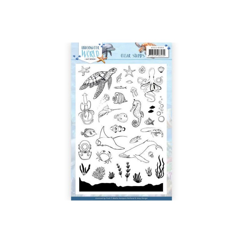 (ADCS10068)Clear Stamps - Amy Design - Underwater World