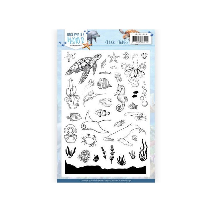 (ADCS10068)Clear Stamps - Amy Design - Underwater World